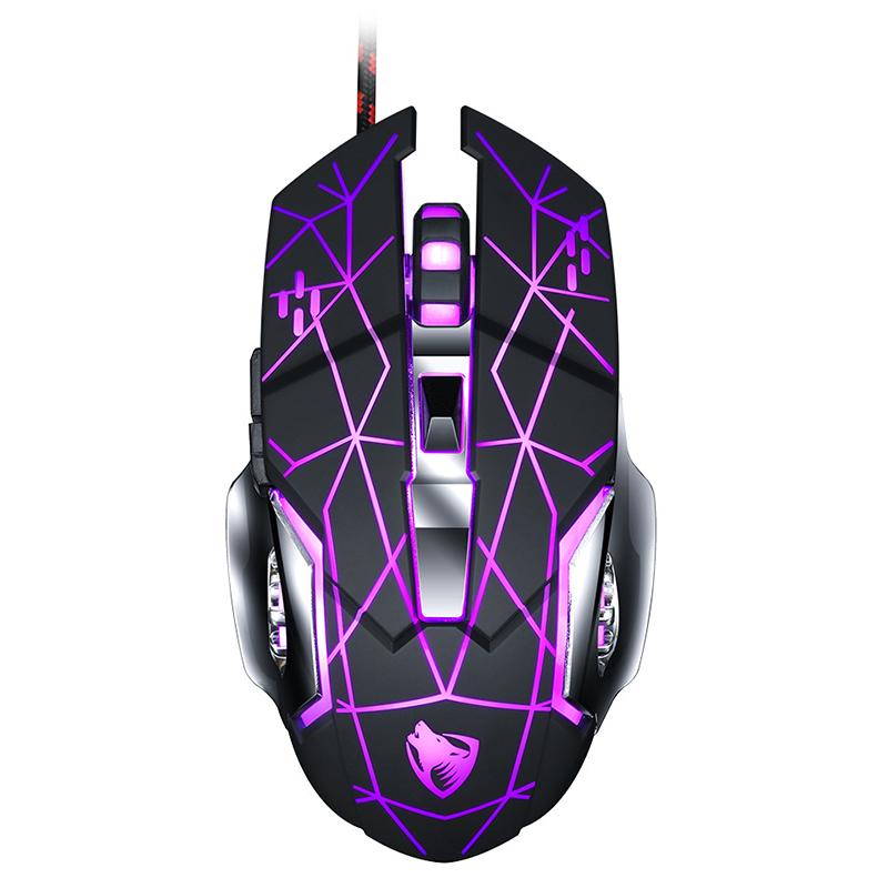 Wired Gaming Mouse USB Optical Gamer Mouse Ergonomic Mice 6 Buttons