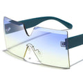 Fashion New Square Oversize Women Sunglasses Men Retro Frameless