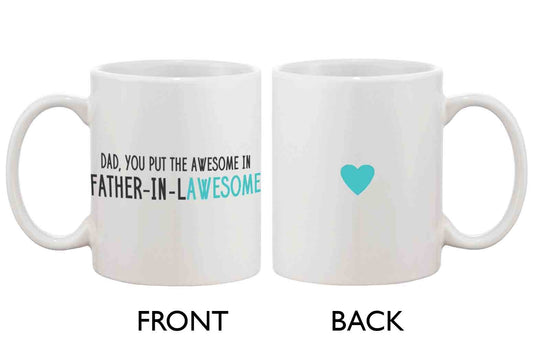 Funny Coffee Mug for Dad - Father-In-Lawesome,