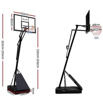 Everfit 3.05M Basketball Hoop Stand System Adjustable Height Portable